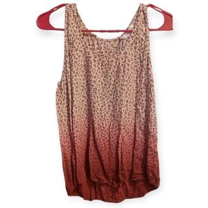 Charming Charlie Red Ombre Tank Top